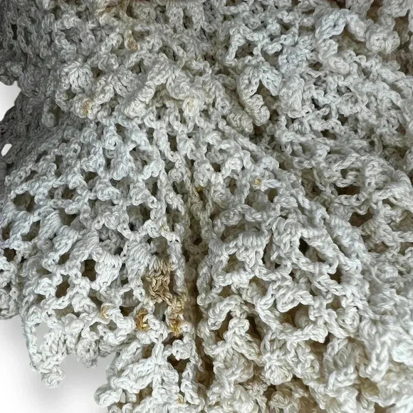 VINTAGE 60s 1966 BARBIE Doll BRIDE CROCHET KNIT Wedding Gown DRESS Mattel Inc - Picture 8 of 14